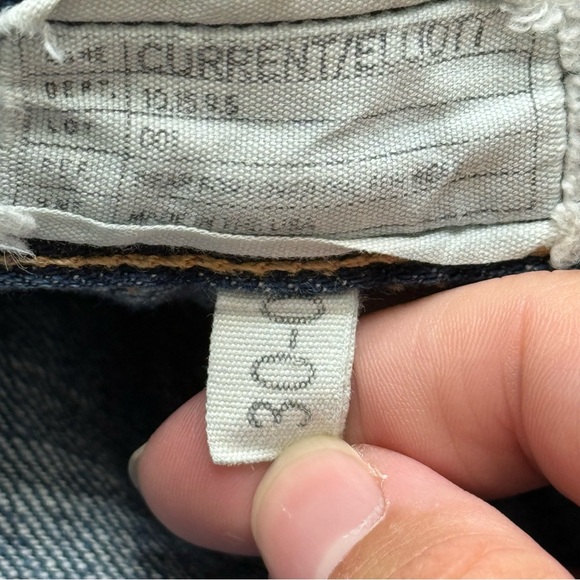 {30} Current/Elliott Dark Blue Straight Leg Jeans - Picture 7 of 9